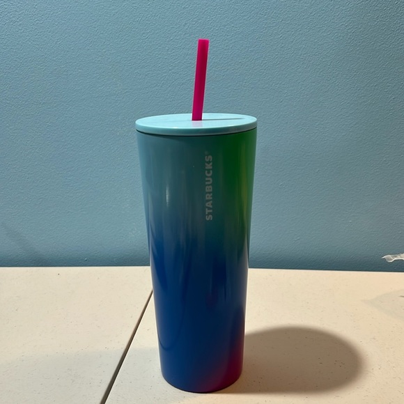 Starbucks Rainbow Tumbler Cup Venti - Ombre Gradient Tie Dye 2023 - Picture 1 of 5